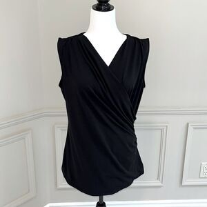 Larry Levine Black Sleeveless top Size L